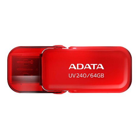 ADATA USB Flash Drive UV240 64 GB USB 2.0 Red