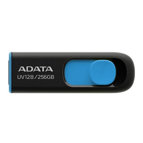 ADATA USB Flash Drive UV128 256 GB USB 3.2 Gen1 Black/Blue