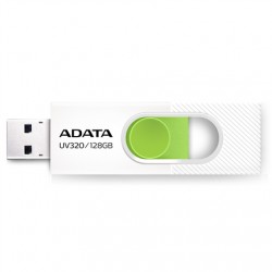 ADATA USB Flash Drive UV320 128 GB USB 3.2 Gen1 White/Green
