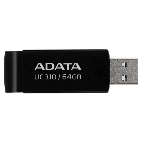 ADATA USB Flash Drive UC310 64 GB USB 3.2 Gen1 Black