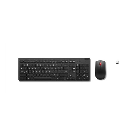 Lenovo Essential Wireless Combo Keyboard and Mouse Gen2 Keyboard and Mouse Set 2.4 GHz NORD Black