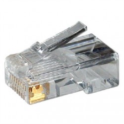 Logilink | MP0002 | CAT5e Modular PlugSuitable for 8P8C Round CablePlug unshieldedGold-plated contacts | Transparent