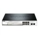 D-LINK DGS-1210-10P, Gigabit Smart III Switch with 8 10/100/1000Base-T PoE ports and 2 combo 1000Base-T/MiniGBIC (SFP) ports, 80
