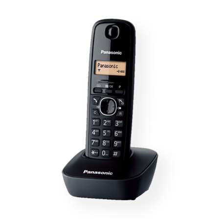 Panasonic | Cordless | KX-TG1611FXH | Built-in display | Caller ID | Black | Phonebook capacity 50 entries | Wireless connection