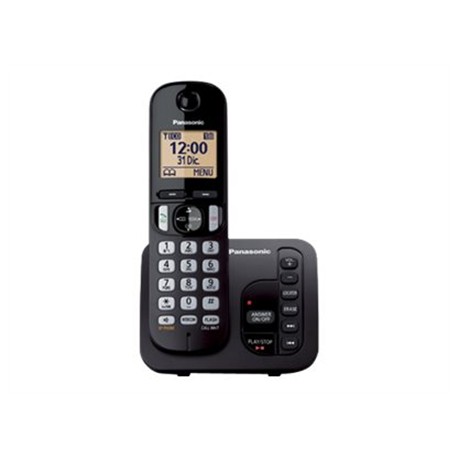 Panasonic | Cordless | KX-TGC220FXB | Built-in display | Caller ID | Black | Phonebook capacity 50 entries | Speakerphone