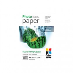 ColorWay | 220 g/m² | A4 | High Glossy dual-side Photo Paper