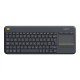 Logitech | K400 Plus | Keyboard with Trackpad | Wireless | NL | Black | USB port | 380 g