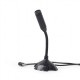 Gembird | Desktop microphone | MIC-D-02 | 3.5 mm | 3.5 mm audio plug | Black