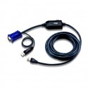 Aten USB VGA KVM Adapter (5M Cable) Aten | USB VGA KVM Adapter | KA7970-AX | 1 x RJ-45 Male with 4.5m Cat 5, 1 x USB Type A Male