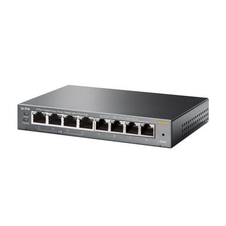 TP-LINK | Smart Switch | TL-SG108PE | Web Managed | Desktop | 1 Gbps (RJ-45) ports quantity 4 | PoE ports quantity | PoE+ ports 
