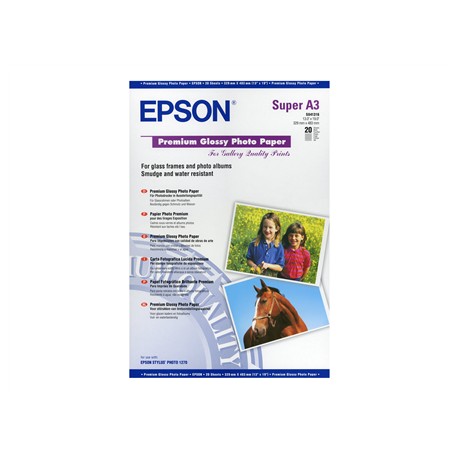 Epson | Premium Glossy Photo Paper A3, 250g/m2, 20 sheets