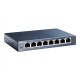 TP-LINK | Switch | TL-SG108 | Unmanaged | Desktop | 1 Gbps (RJ-45) ports quantity 8 | Power supply type External | 36 month(s)