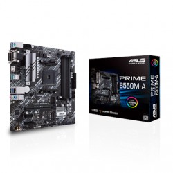 Asus | PRIME B550M-A | Processor family AMD | Processor socket AM4 | DDR4 | Memory slots 4 | Supported hard disk drive interface