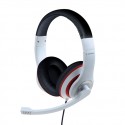 Gembird | Stereo Headset | MHS 03 WTRDBK | White and Black Color with Red Ring | 3.5 mm | Headset