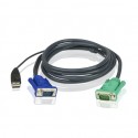 Aten 3M USB KVM Cable with 3 in 1 SPHD Aten | 3M USB KVM Cable with 3 in 1 SPHD | 2L-5203U