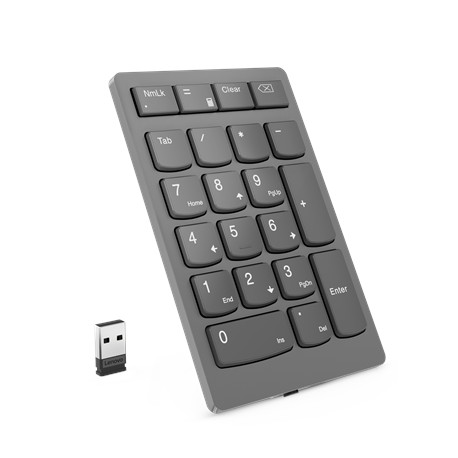 Lenovo | Professional | Go Wireless Numeric Keypad | Numeric Keypad | Wireless | N/A | m | Storm Grey