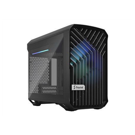 Fractal Design | Torrent Nano RGB TG Light Tint | Side window | Black | Power supply included | ATX