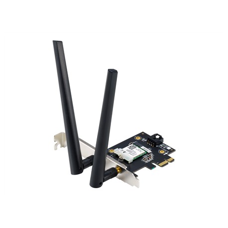 Asus | AX1800 Dual-Band Bluetooth 5.2 PCIe Wi-Fi Adapter | PCE-AX1800 | 802.11ax | 574+1201 Mbit/s | Mbit/s | Ethernet LAN (RJ-4