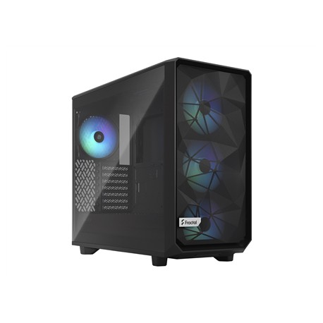 Fractal Design | Meshify 2 Lite RGB TG Light Tint | Side window | Black | E-ATX | Power supply included No | ATX