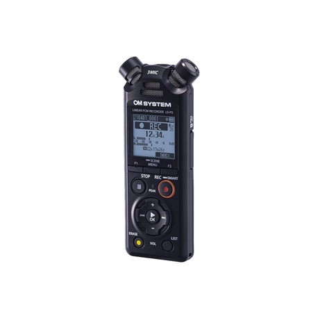 Olympus | Linear PCM Recorder | LS-P5 | Black | Microphone connection | MP3 playback | Rechargeable | FLAC / PCM (WAV) / MP3 | 5