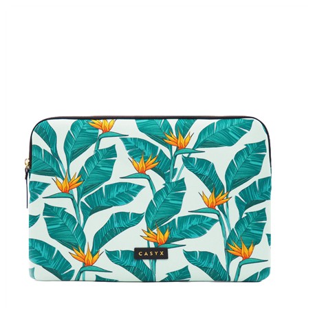 Casyx | Fits up to size 13 ”/14 " | Casyx for MacBook | SLVS-000008 | Sleeve | Birds of Paradise | Waterproof
