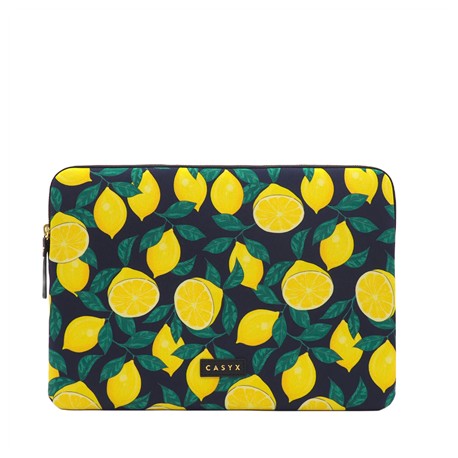 Casyx | Fits up to size 13 ”/14 " | Casyx for MacBook | SLVS-000002 | Sleeve | Midnight Lemons | Waterproof