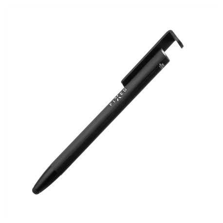 Fixed | Pen With Stylus and Stand | 3 in 1 | Pencil | Stylus for capacitive displays Stand for phones and tablets | Black