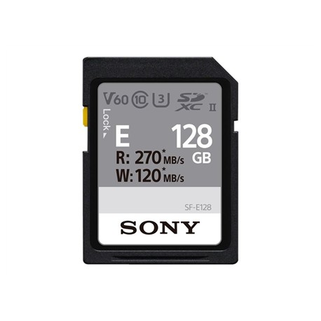 Sony | UHS-II SDXC Memory Card | SF-E | 128 GB | SDXC | Flash memory class 10, U3, V60
