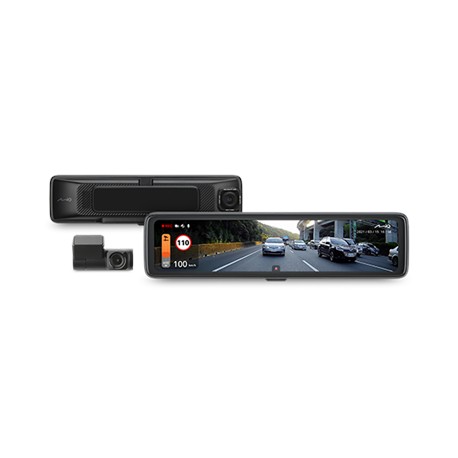 Mio | MiVue R850T, Rear Camera | GPS | Wi-Fi | Audio recorder | Premium 2.5K HDR E-mirror DashCam with 11.88" Anti-glare Touchsc