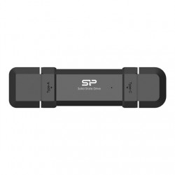 Silicon Power | Portable External SSD | DS72 | 250 GB | N/A " | USB Type-A, USB Type-C 3.2 Gen 2 | Black