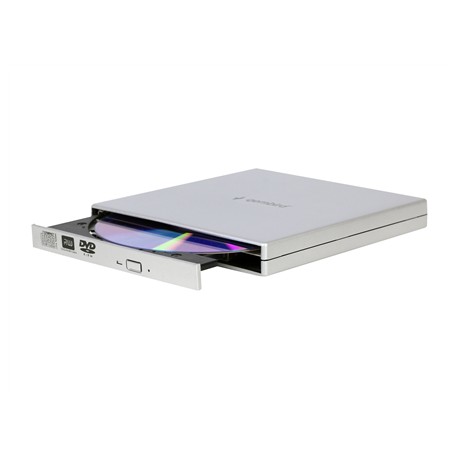 Gembird | External USB DVD Drive | DVD-USB-02-SV | Interface USB 2.0 | DVD±RW (±R DL) / DVD-RAM | CD read speed 24 x | CD write 