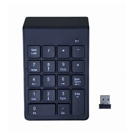 Gembird | Numeric keypad | KPD-W-02 | Numeric keypad | Wireless | N/A | Black