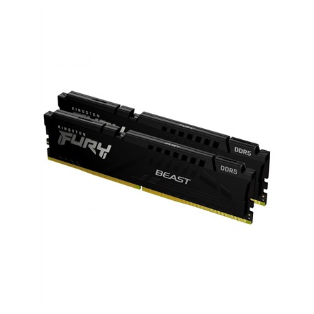 Kingston Fury Beast 64GB DDR5, 6000 MHz, CL36, 288-Pin, DIMM Kit (32GB x 2) Kingston