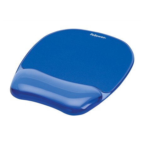 Fellowes Mouse pad with wrist support CRYSTAL, blue Fellowes