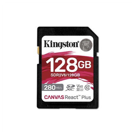 Kingston UHS-II Video Speed Class (V60) | 128 GB | SD | Flash memory class Class 10, UHS-II, U3, V60
