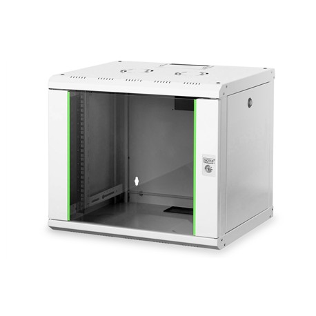 Digitus | Wall Mounting Cabinet | DN-19 09-U | Grey | IP protection class: IP20 Front door: Glass door, single opening Cabinet t