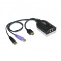 Aten USB HDMI Virtual Media KVM Adapter with Smart Card Support Aten 1 x RJ-45 Female,2 x USB Type A Male 1 x HDMI Male