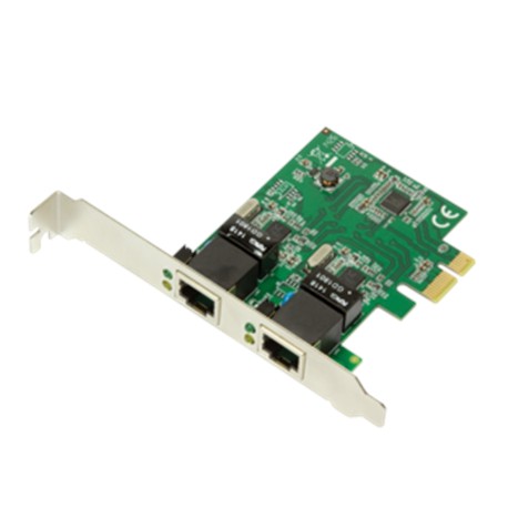 Logilink PC0075, 2-port Gigabit PCI Express network card | Logilink | 2 x Gigabit Lan (RJ 45) | Lan card