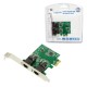 Logilink PC0075, 2-port Gigabit PCI Express network card | Logilink | 2 x Gigabit Lan (RJ 45) | Lan card