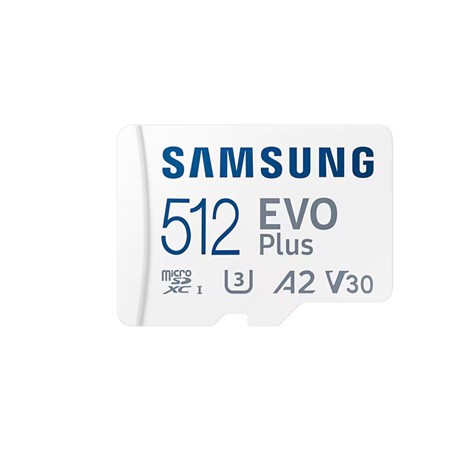 Samsung | microSD Card | EVO Plus | 512 GB | microSDXC | Flash memory class 10